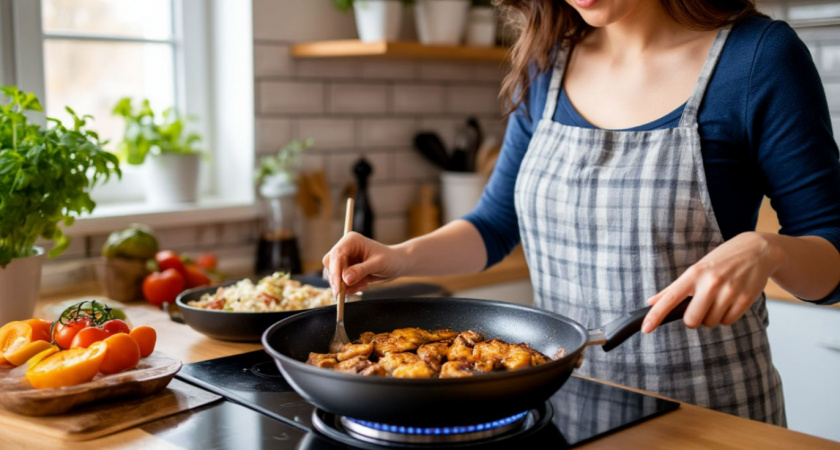 Повара никогда не моют сковороду после жарки мяса: превращаем остатки в новое блюдо - гости будут в шоке от этих изысков 