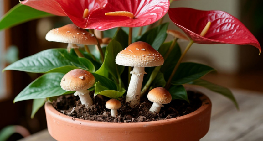 Гриб в цветочном горшке - это безобидный гость или опасный сигнал? Вот что нужно сделать