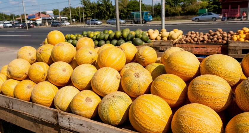 По дороге на Юг наткнулись на экзотические дыни "Далматин": вот о чем врут торговцы - сладости и в помине нет