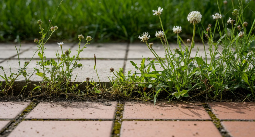 В США нет сорняков из-под плитки - пресекают рост на корню: а мы боремся и страдаем