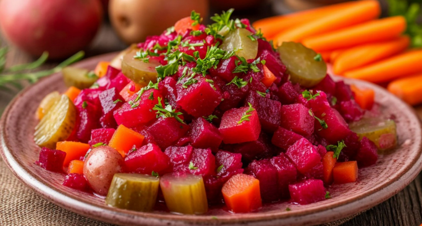 Шеф-повара назвали всего 3 хитрости правильного винегрета: попросила домашних оставить на пробу - но мне даже свеколки не досталось 