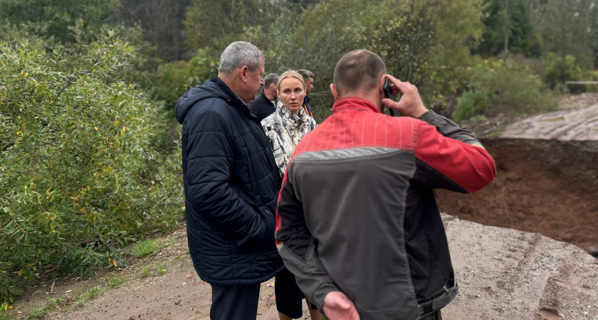 В Слободском районе размыло дорогу между деревнями Пушкари и Пыреги
