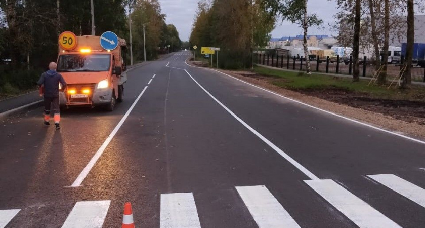 В Кирове завершилось расширение перекрестка улиц Центральной и Дзержинского