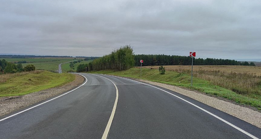 В Кировской области отремонтировали трассу Киров - Малмыж - Вятские Поляны