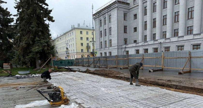 Власти Кирова рассказали о ходе работ по благоустройству Театральной площади