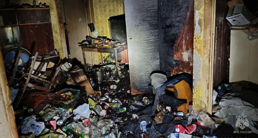 В Кирове на месте пожара в пятиэтажке обнаружили тело человека