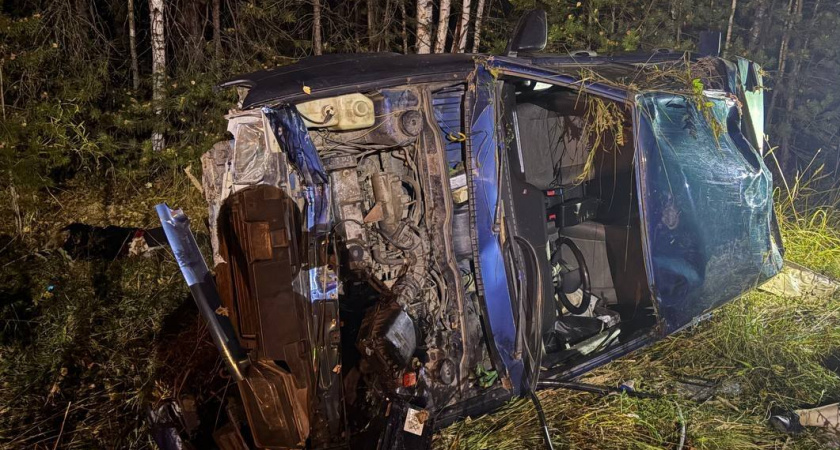 Две женщины погибли при опрокидывании легковушки на трассе под Советском