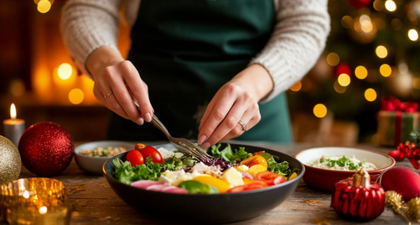 Не Оливье: этот салат идеально подойдет к новогоднему столу - привычные ингредиенты, но нереальный вкус