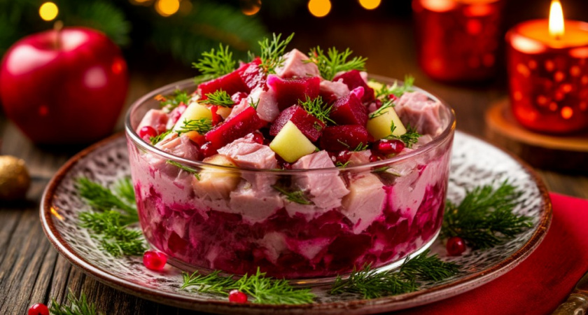 Шуба и винегрет - прошлый век: финский салат «Росоли» станет героем стола. Вкусный и красивый - отличный вариант на Новый год
