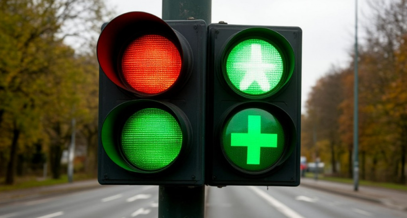 Что означает плюс-образный светофор: зеленый и красный крест на перекрестке - вот как правильно проезжать