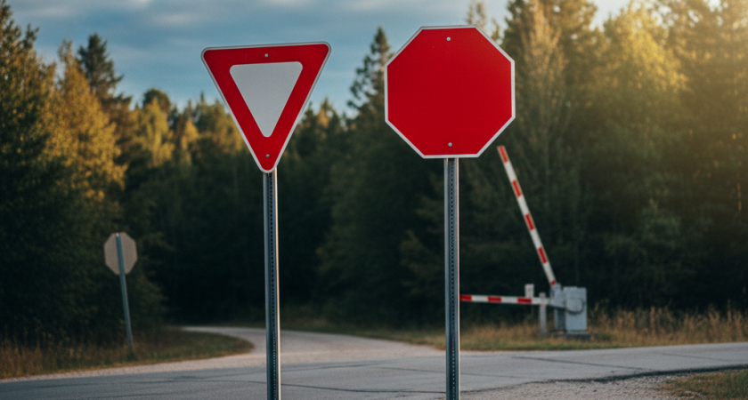 Какой знак на перекрестке главнее - "уступи дорогу" или "стоп"? Запомните раз и на всю жизнь