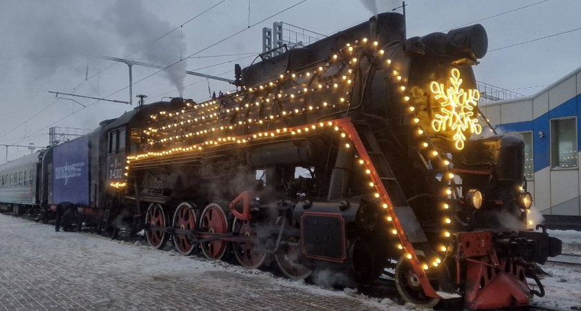 Новогодний поезд начнет курсировать между Кировом и Слободским с 27 декабря