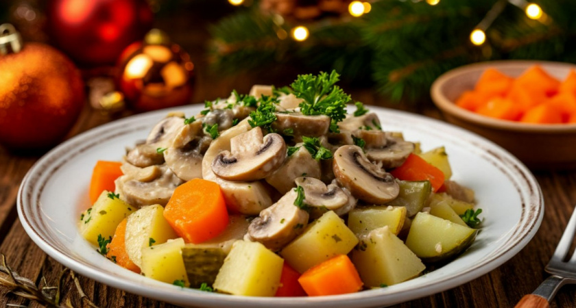 "Цезарем" никого не удивишь - на Новый год приготовлю особый салат: волшебная вкуснятина - даже мяса не надо