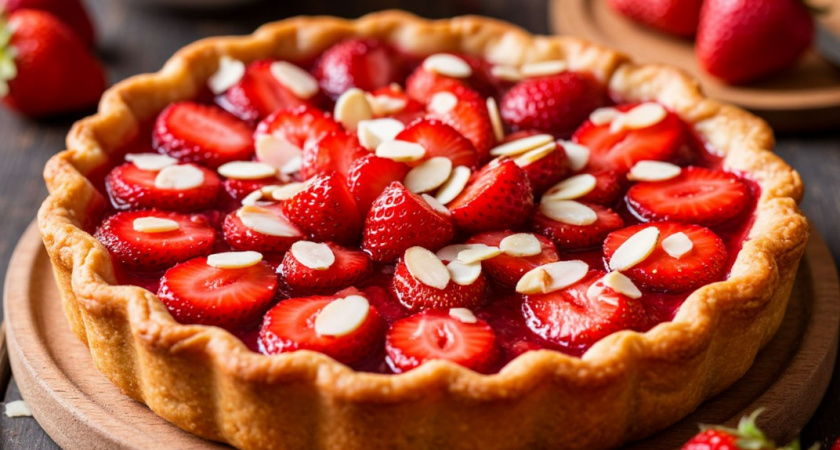 Вкусное напоминание о лете - чудный пирог с клубникой: готовить его проще простого. Идеально в холодные вечера