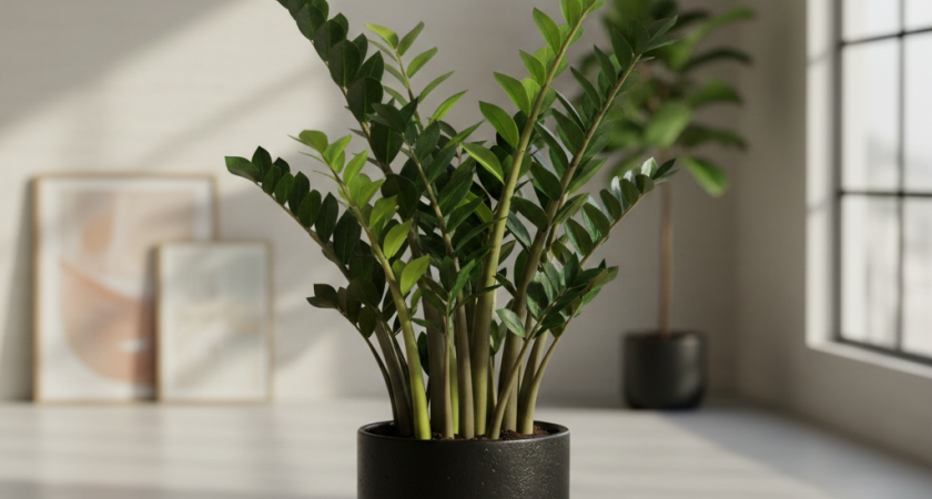 Стакан под корень - и замиокулькас выпускает свежие побеги: не подкормка, а золото - особенно в ноябре