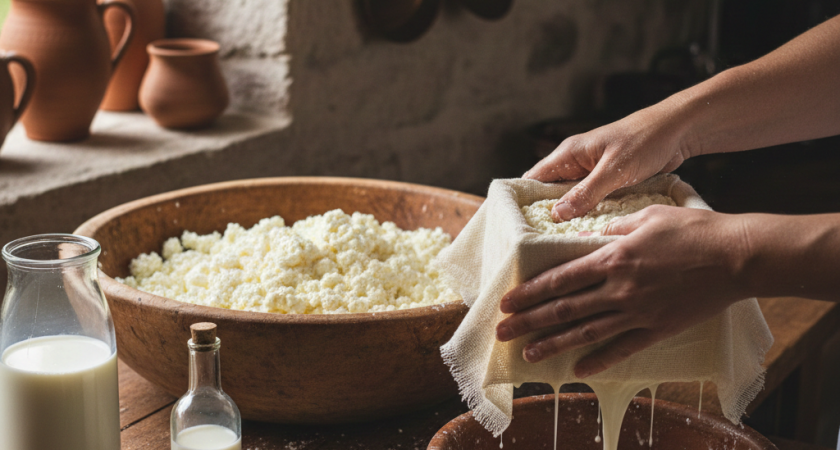 Смешала кефир с солью - утром получила нежнейший сыр. "Фета" теперь в пролете