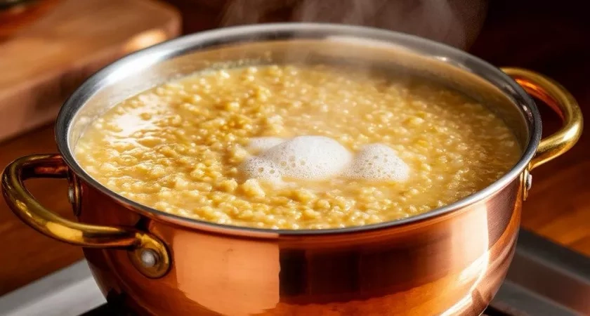 Для такой каши и крупы никакой не надо: варится 3 минуты - даже дети просят добавки