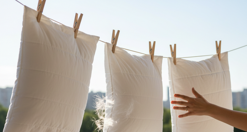 Даже старые подушки будут пахнуть альпийскими лугами: одна хитрость от пыли, пота и загрязненности