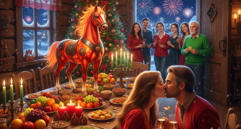 Новый год-2026: приметы и секреты встречи Года Красной Огненной Лошади для удачи, любви и богатства