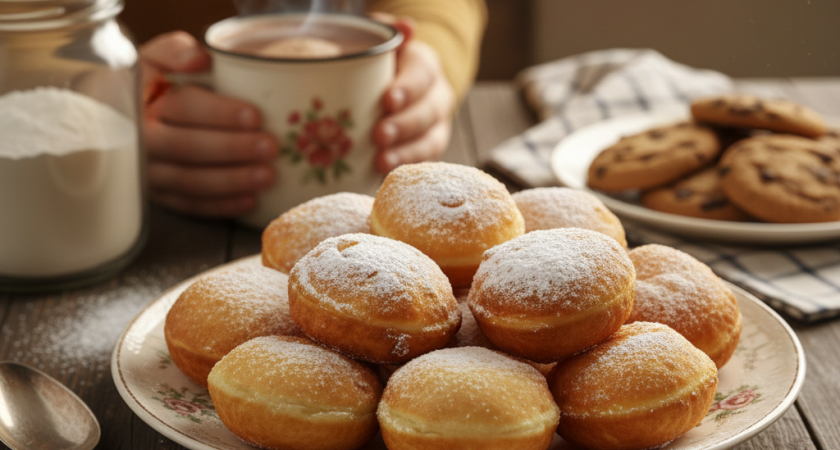 Хахаряшки к чаю на кефире - готовятся за 15 минут, не черствеют 3 дня, нежные, как облачко