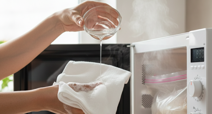 Давно уже не стираю кухонные полотенца - 5 минут, они как новые и пахнут свежестью: несложный способ для ленивой хозяйки