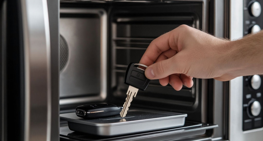 Зачем водители кладут ключи от автомобиля в микроволновку, когда приходят домой