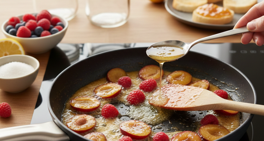 Варенье больше не варю, а жарю на сковороде: попробуйте так - потом остановиться не сможете