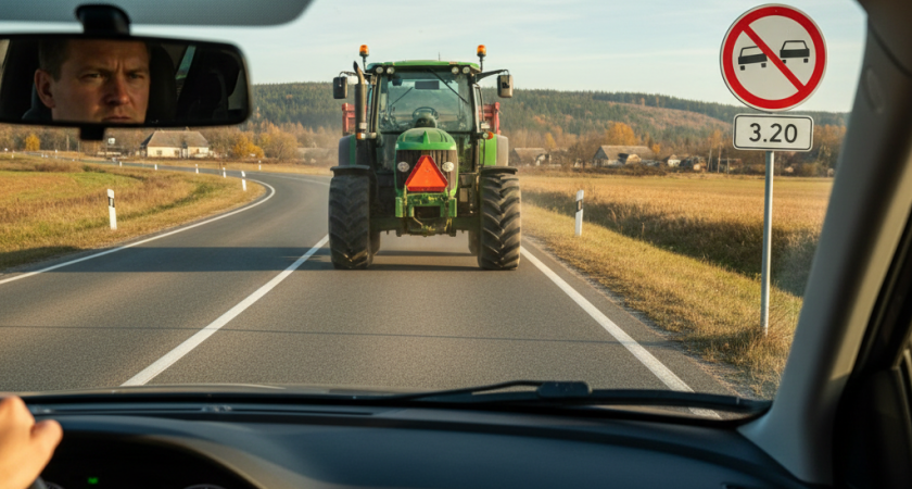 Верховный суд поставил точку: можно ли обгонять через сплошную линию - как действовать, если по трассе ползет трактор