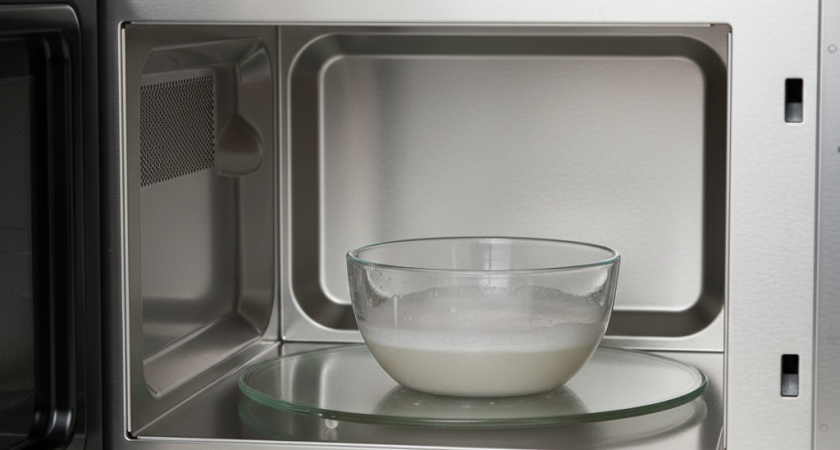 Замызганную микроволновку чищу одной таблеткой: не тру, не скребу, 5 минут – и она сияет