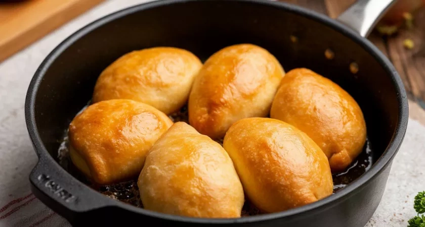 Смешиваю стакан кефира и фарш: на выходе получаю гору вкуснейших ленивых беляшей