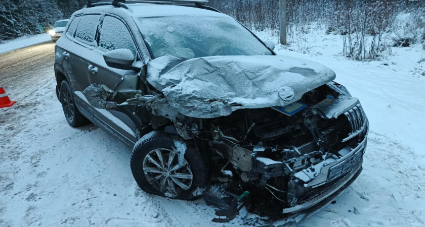 Женщина-водитель получила травмы в ДТП с опрокидыванием в Юрьянском районе