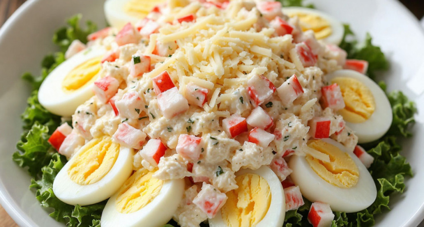Отличная замена "Оливье" и "Цезарю" - салатик "Снежная изба" украсит любой новогодний стол: любимое сочетание в новом виде