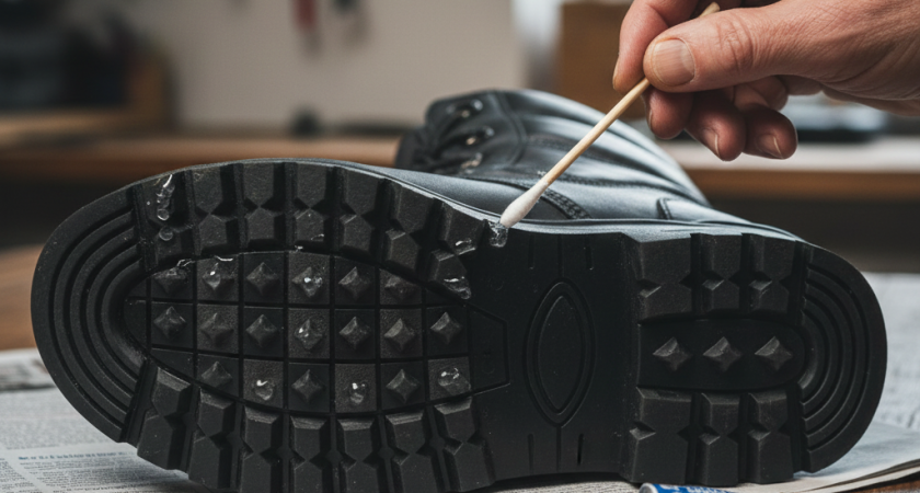 Размазываю ваткой по подошве - и перестаю скользить даже на ледяной лестнице: одного раза хватает на всю зиму