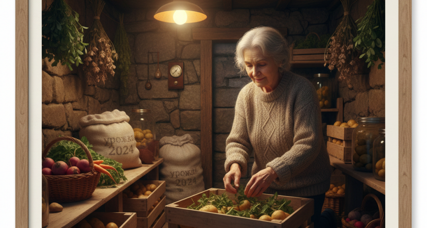 Не прорастет даже в самом сыром погребе: бросаю 1 веточку в ящик с картошкой - ни единого ростка до мая