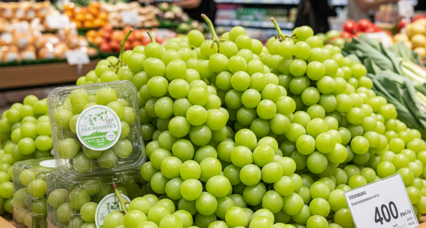 В магазины привезли огромный "пластиковый" виноград из Китая: что это такое и можно ли есть? Мнение биолога
