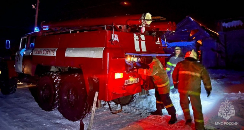 Два тела обнаружены на месте пожара в жилом доме под Нолинском