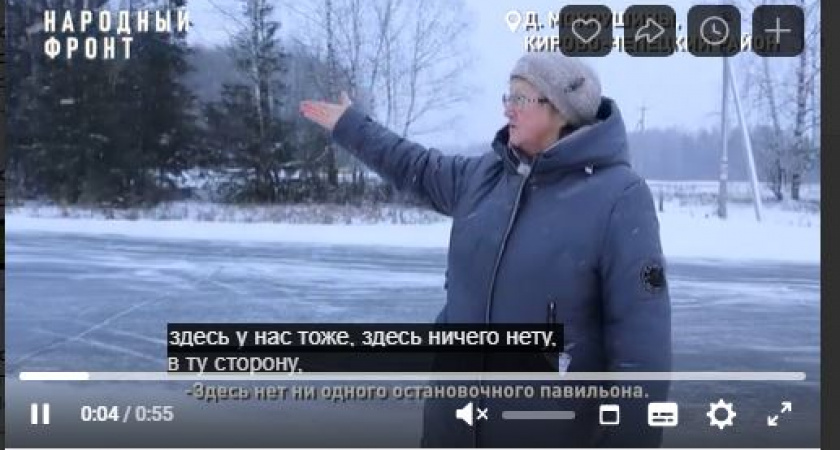 Жители деревни Мокрушино Кирово-Чепецкого района попросили у президента остановку