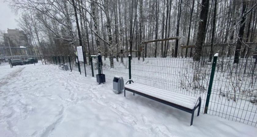 В Кирове на улице Клубной появилась специальная площадка для выгула питомцев