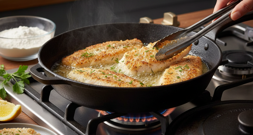 Нужно ли накрывать рыбу крышкой во время жарки - запомните на всю жизнь это простое правило