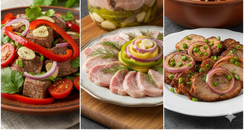 Из вареного мяса готовлю три шикарные закуски (в 100 раз вкуснее колбасы и рулетов)