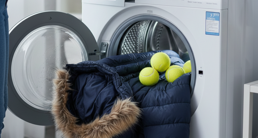 Теперь стираю куртки дома только так - подсмотрела в прачечной идеальный способ