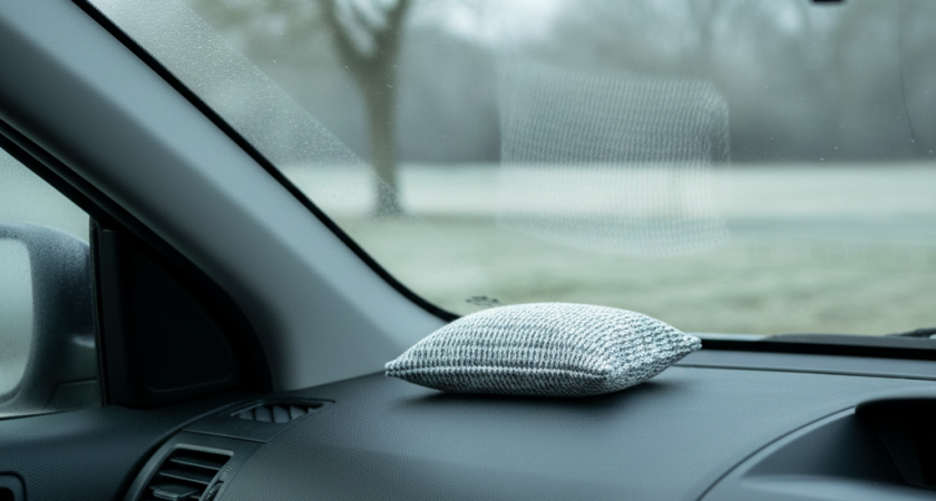 Забудьте и не вспоминайте про запотевшие стекла: оставьте пакетик под лобовым и ездите с кайфом всю зиму