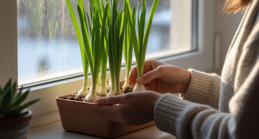 Получаю зеленый лук за 6 дней дома: 2 способа вырастить зелень без химии - сочные перья лезут всю зиму без остановки