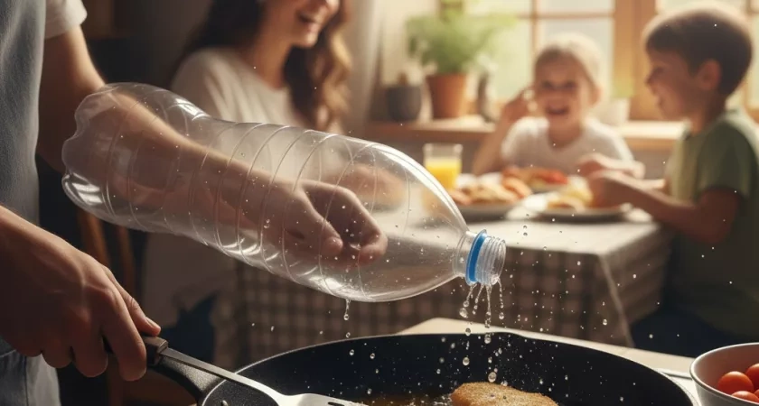 Надеваю бутылку на руку и радуюсь своей находчивости: дома смеются, а результат - потрясающий