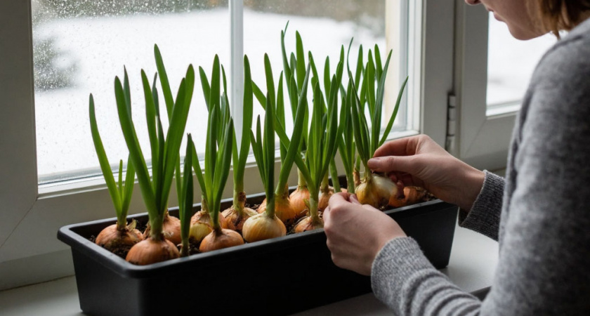 Получаю зеленый лук за 6 дней дома: 2 способа вырастить зелень без химии - сочные перья лезут всю зиму без остановки