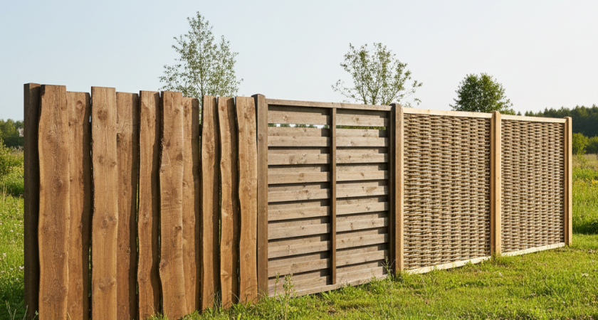 Необрезная доска, «лесенка» и плетенка - 3 современных варианта для забора на участке: бюджетно и стильно