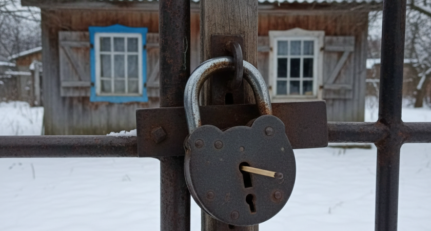 Защищаю дачу от воров древним способом чабанов. Простой трюк с замком отпугивает лучше сигнализации 