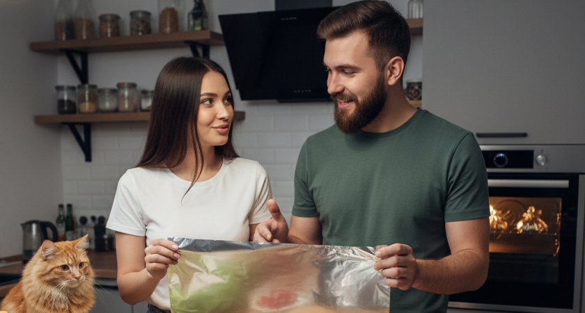 Блестящей стороной внутрь или наружу: как правильно завернуть еду в фольгу 