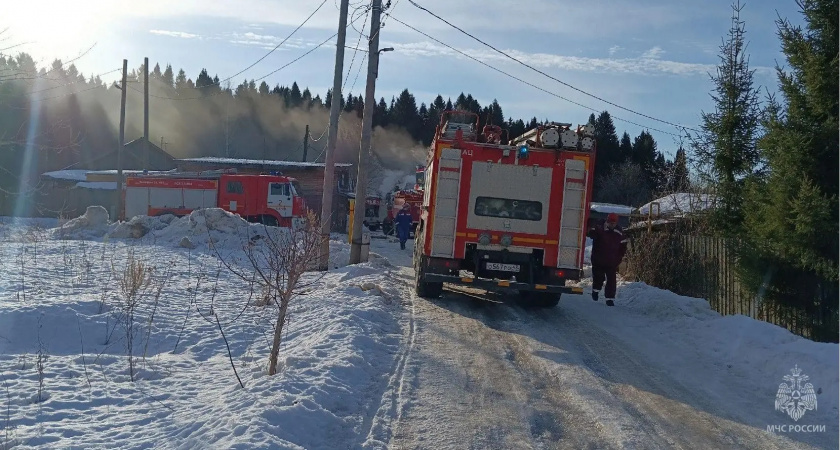 В Кирсе произошло два крупных пожара за сутки