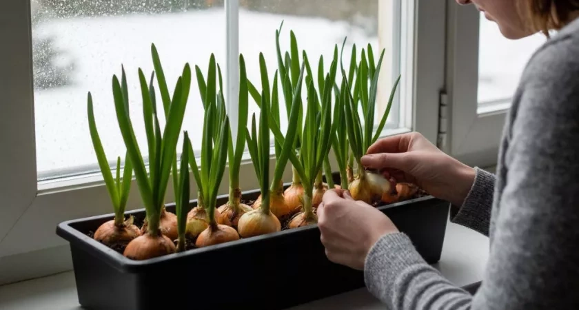 Получаю зеленый лук за 6 дней дома: 2 способа вырастить зелень без химии - сочные перья лезут всю зиму без остановки